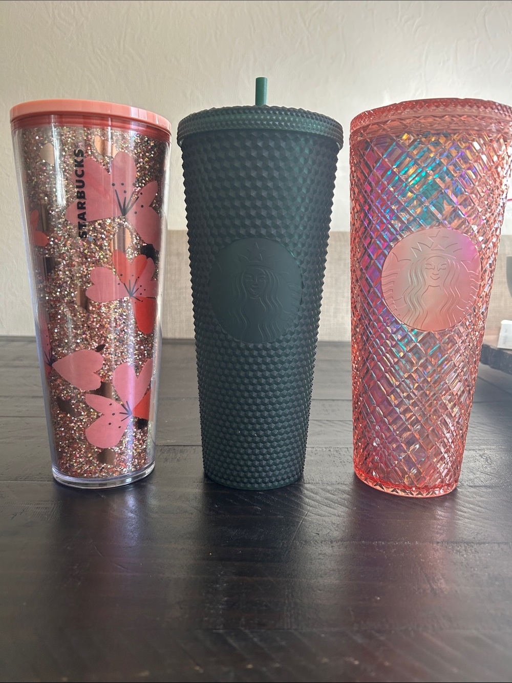3 24oz Starbucks tumblers